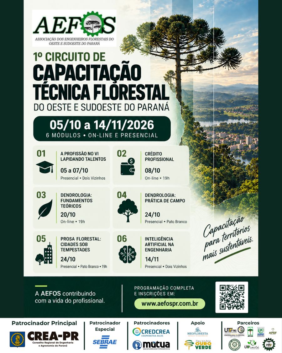 1º Circuito de Capacitação Técnica Florestal — AEFOS